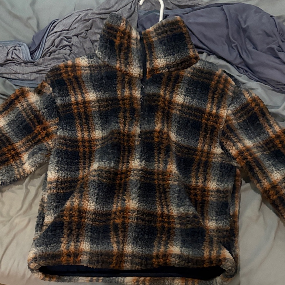 Plaid Fleece Pullover